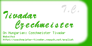 tivadar czechmeister business card